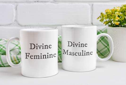 Elevate Your Sip with Divine Masculine and Feminine Mugs!