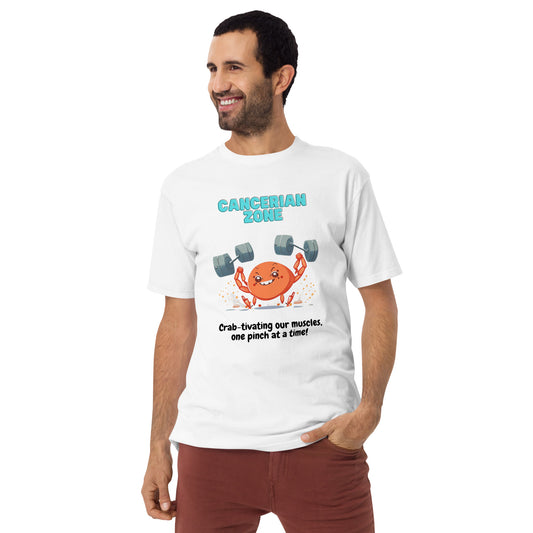 Cancer Workout Zone | Zodiac Graphic T-Shirt | Mighty Zodiacs