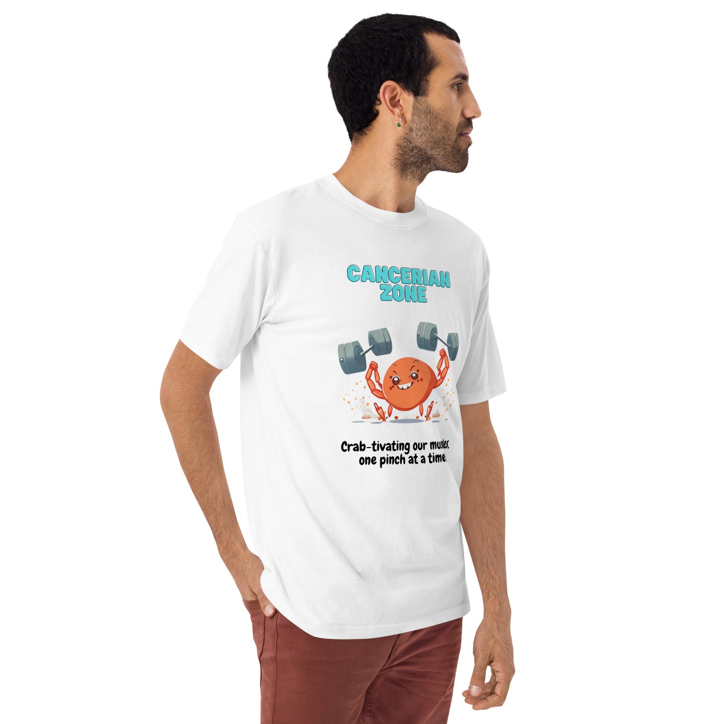 Cancer Workout Zone | Zodiac Graphic T-Shirt | Mighty Zodiacs