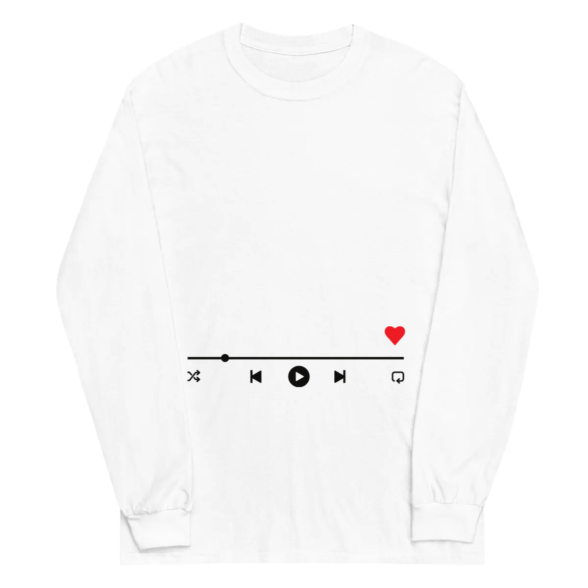 Upload Valentine Photo T-Shirt | Long-Sleeve Tee | Mighty Personalized