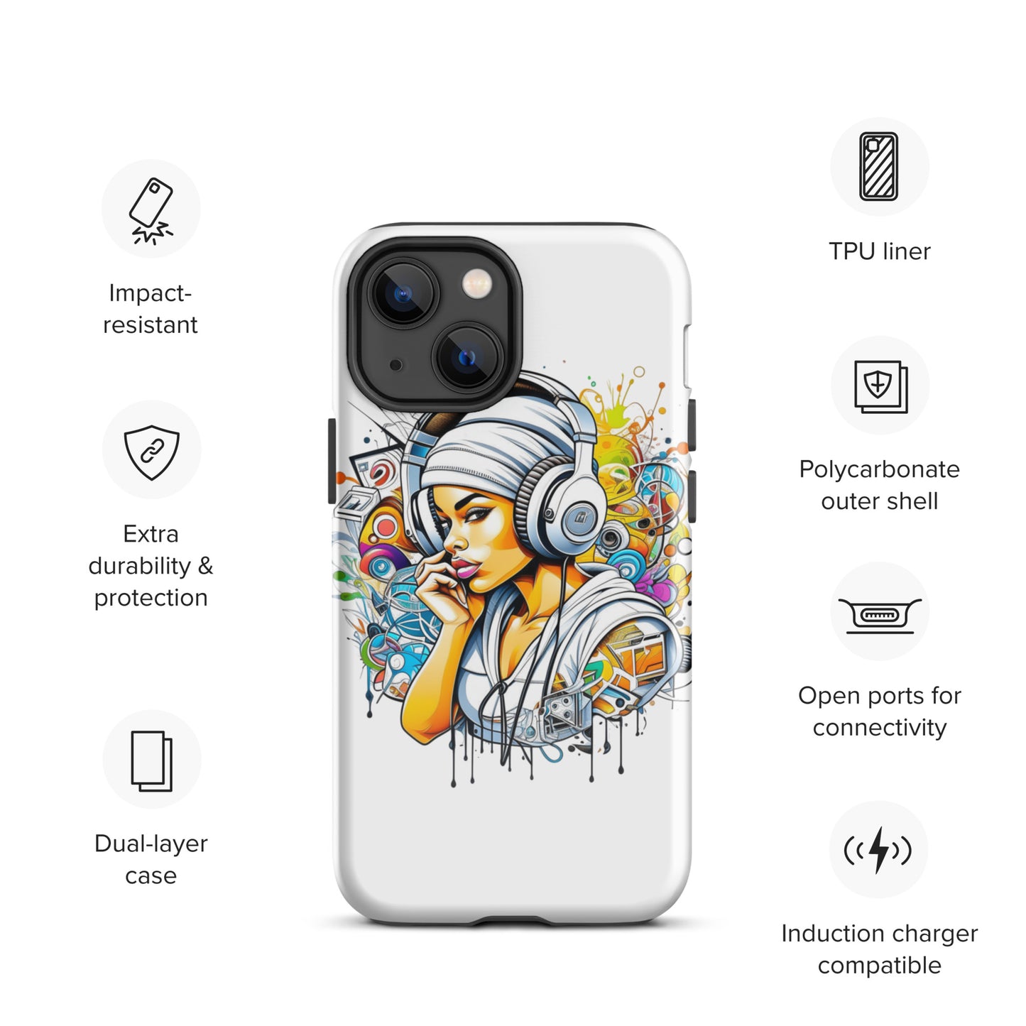 Music and Fashion Fusion iPhone Case
