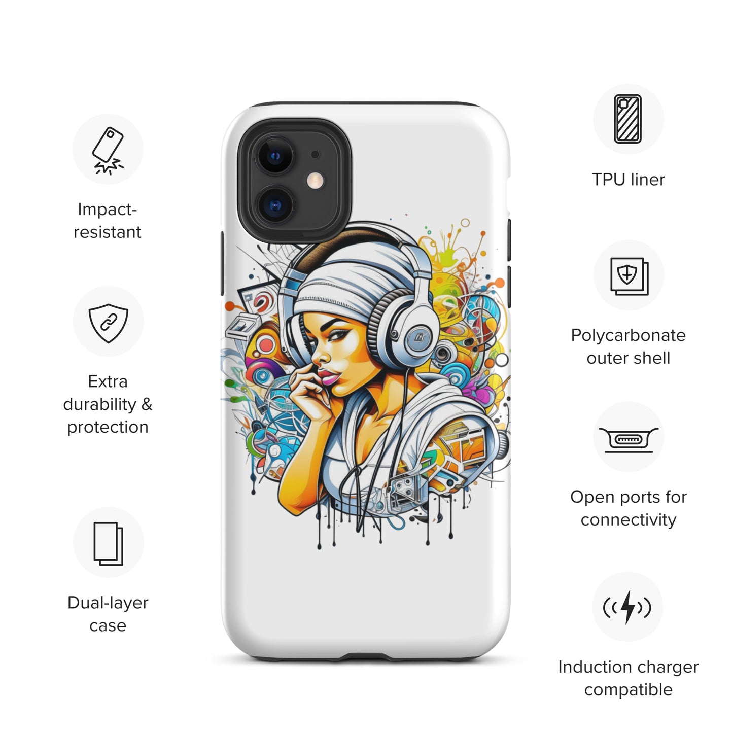 Music and Art Fusion iPhone Case