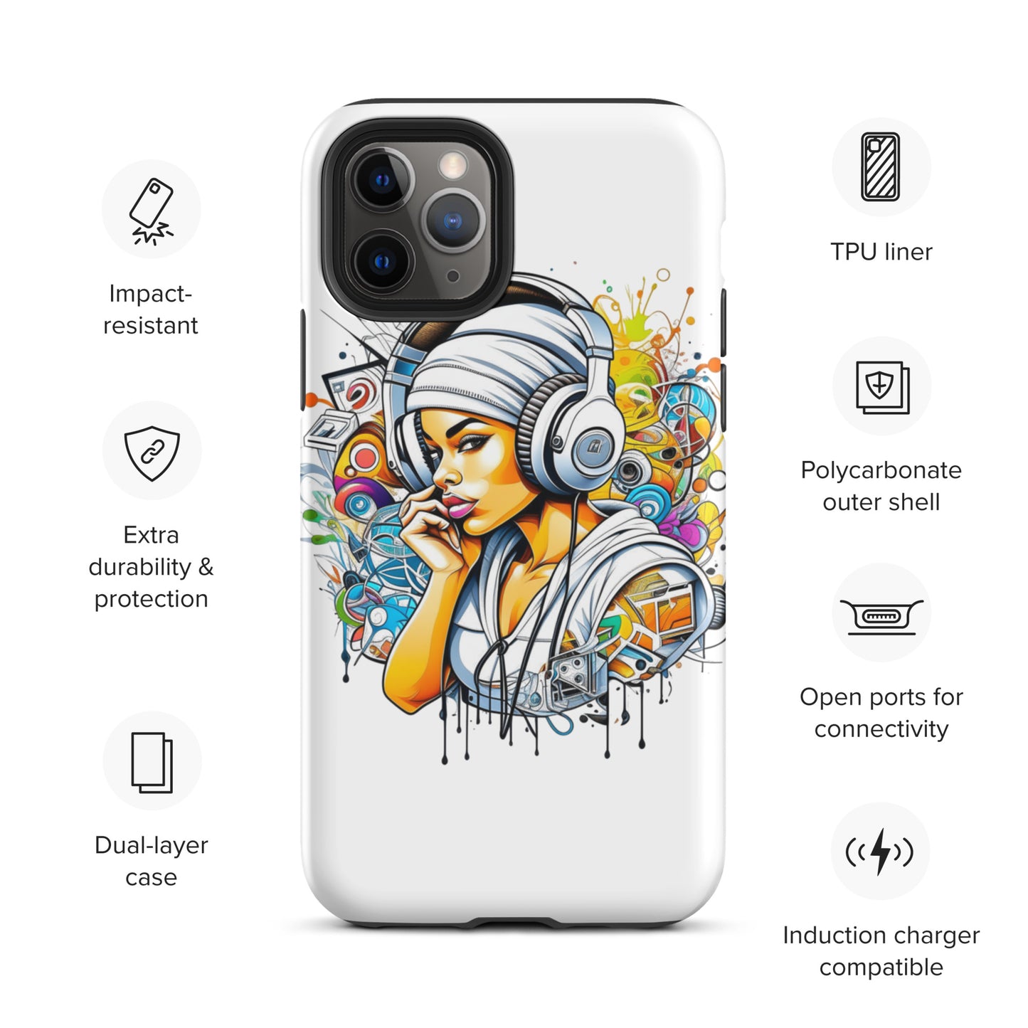 Empowerment Through Style iPhone Case