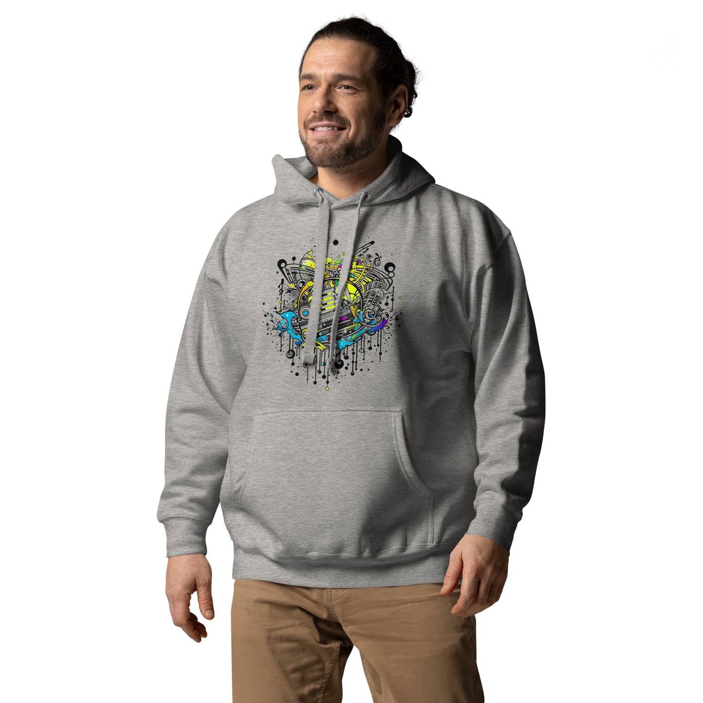 Rhythmic Heartbeat Unisex Hoodie | Artistry in Fashion | Mighty Self-Expressions