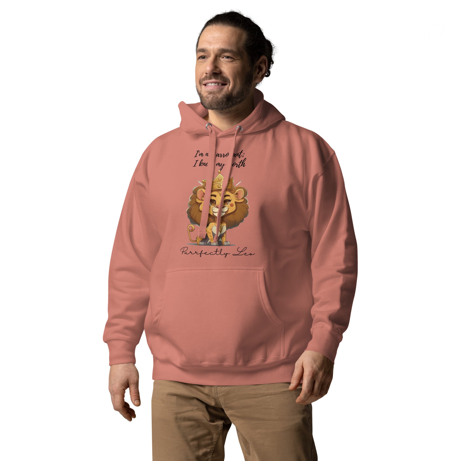  "Purrfectly Leo" Graphic Hoodie