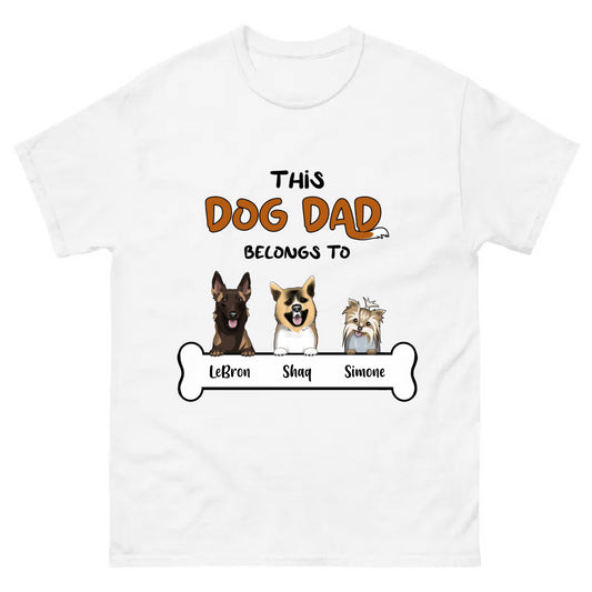Dog Dad Customizable Men’s Classic Tee | Mighty Expressions
