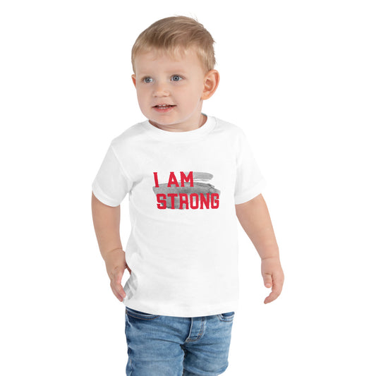 I Am Strong Toddler Short Sleeve Tee | Mighty Expressions