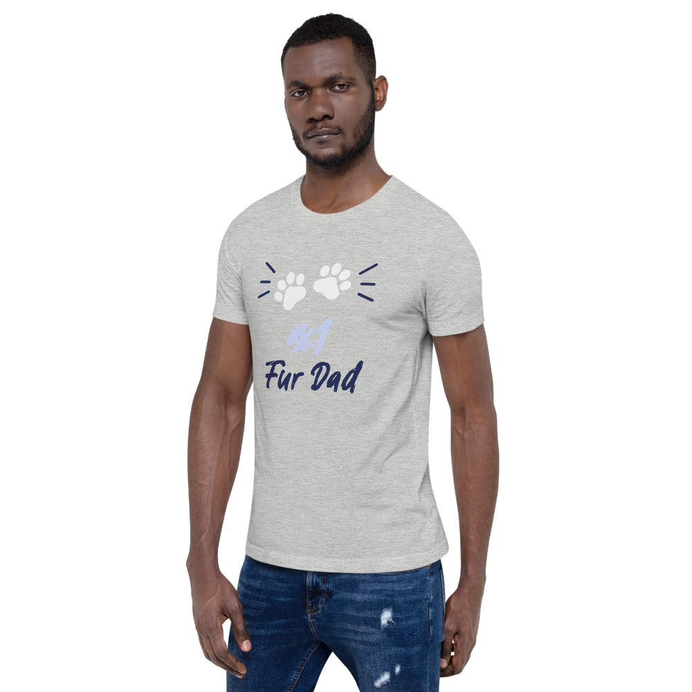 #1 Fur Dad Shirt | Graphic Animal Unisex Short Sleeve Tee