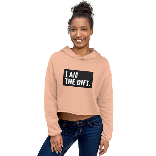 I Am The Gift Crop Hoodie 