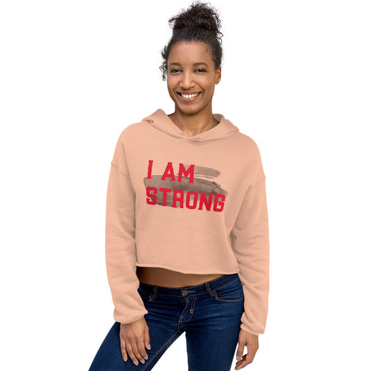 I Am Strong Mighty Self-Expressions Crop Hoodie